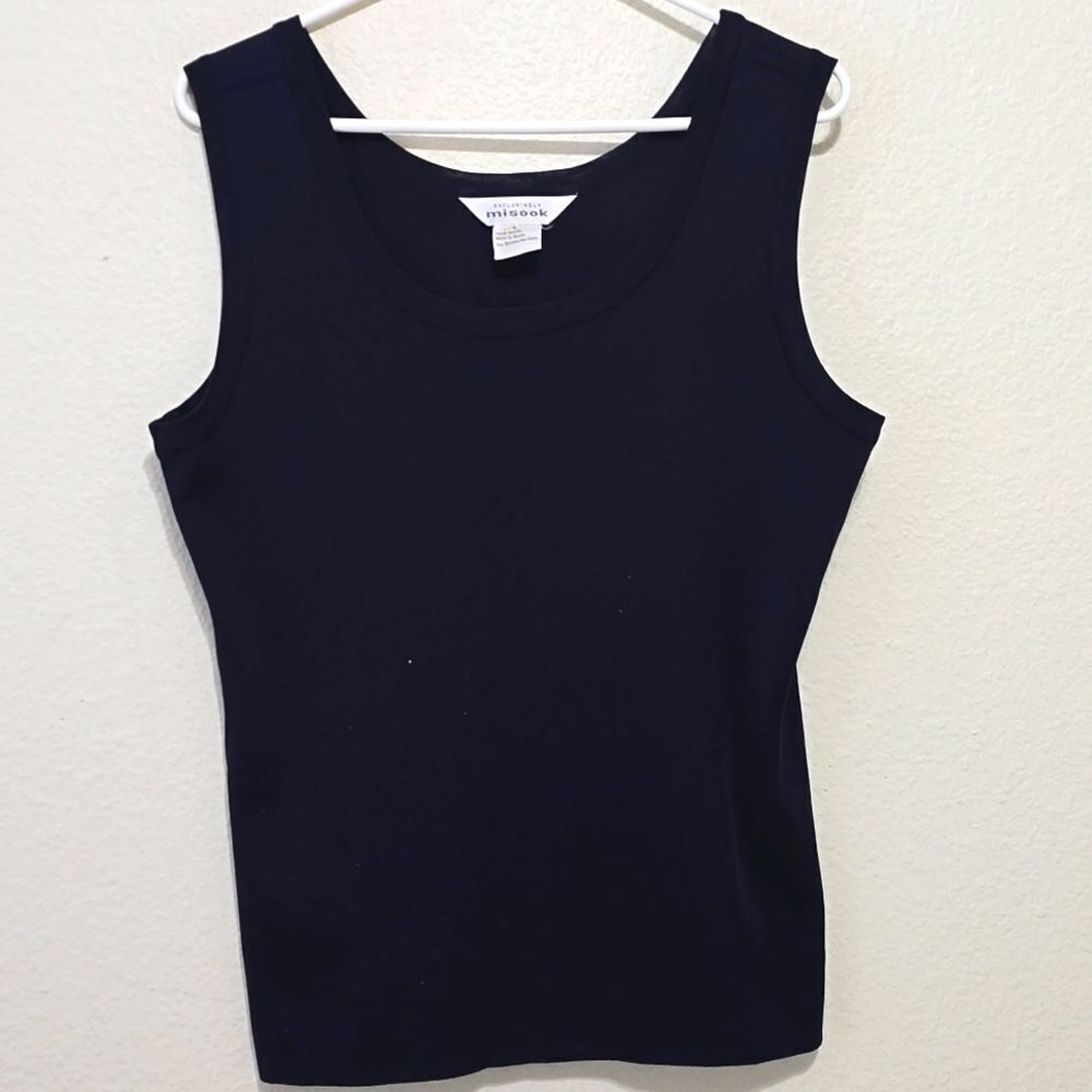 Misook Navy‎ Knit Tank size medium